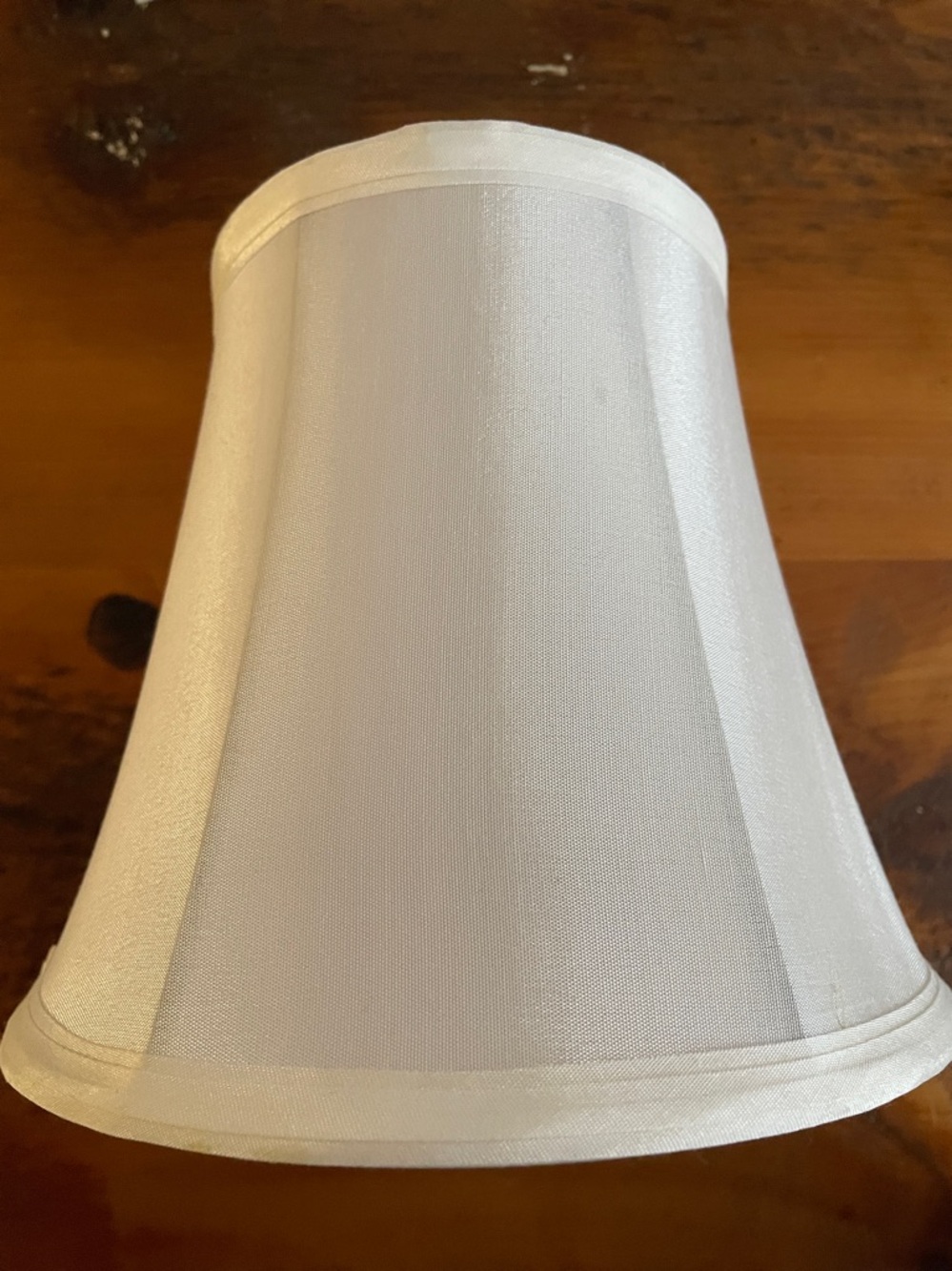 White table lamp shade.